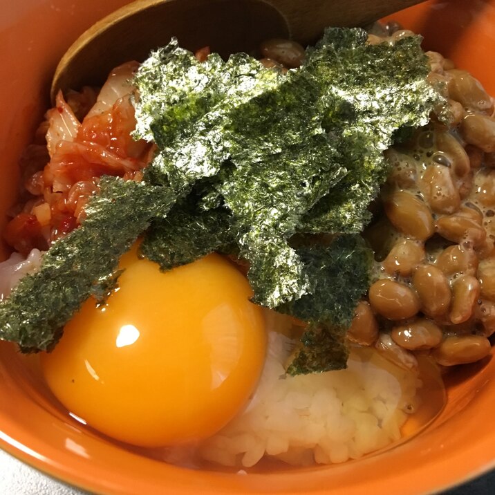 納豆キムチ卵かけご飯 レシピ 作り方 By みゎん 楽天レシピ